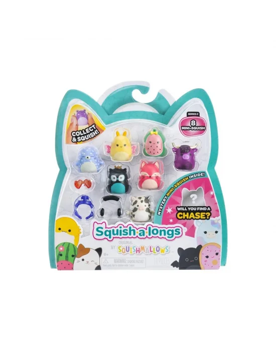 Al0021 Squish-a-longs 8 Figür + Yüzük Set Asorti Seri 2