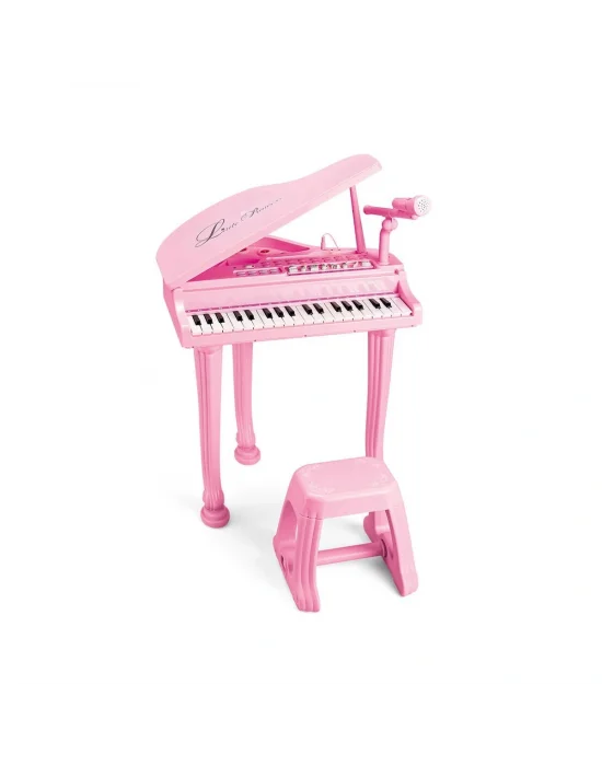 Bao-1403-0213 Pink 37 Tuş Büyük Pembe Piyano Mp3 Ve Mikrofonlu