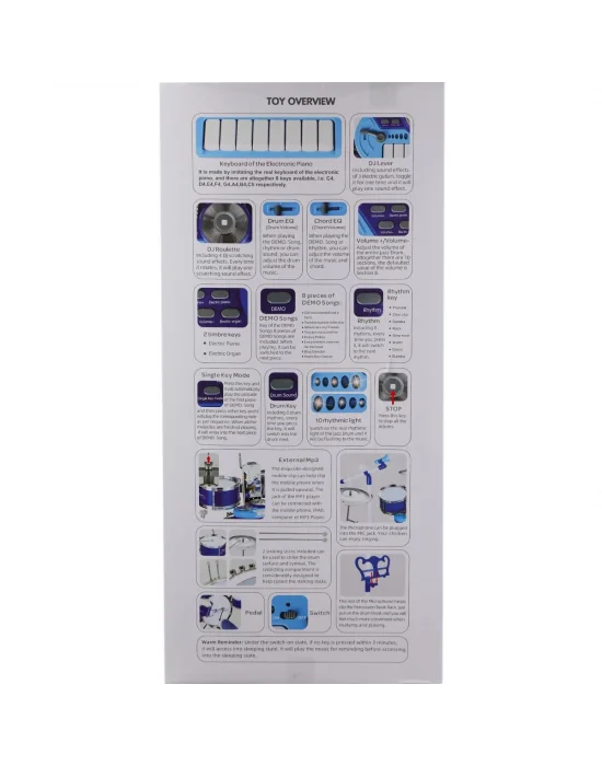 Bao-1704 Bateri Seti Mp3 Ve Mikrofonlu