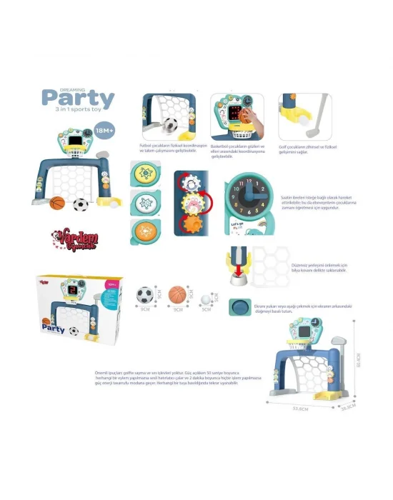Bao-1908c Futbol, Basket Ve Golf Oyun Seti -vardem