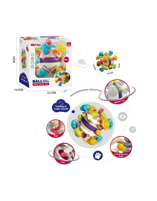 Bıb6034-vardem 6 İn 1 Diş Kaşıyıcılı Bebek Topu