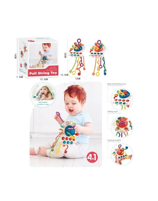 Bıb68859-vardem Duyusal Montessori Oyuncaklar  Toplu-çekme İpli