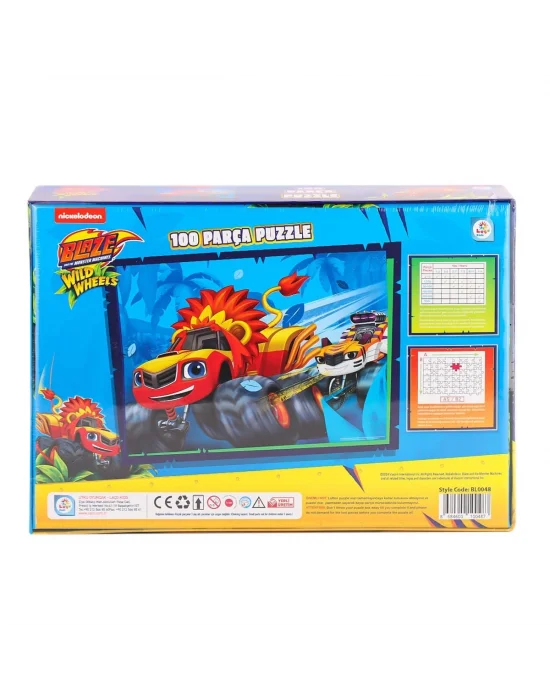Bl0048 Blaze Monster Machines 100 Parça Puzzle -laçokids