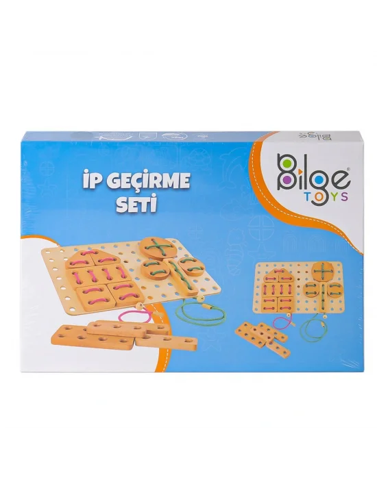 Blg-111 Ahşap İp Geçirme Oyun Seti