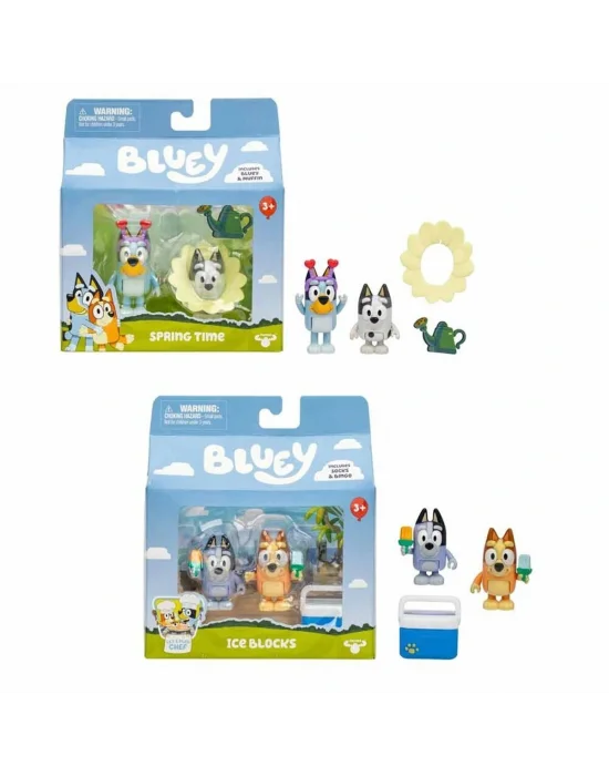 Bluey/18912 Bluey 2li Figür Aksesuarlı Set Asorti