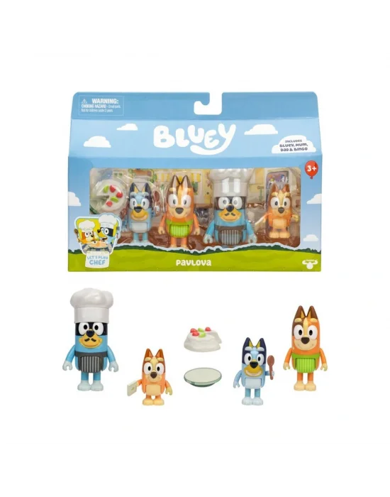 Bluey/18915 Bluey 4lü Figür Set Asorti