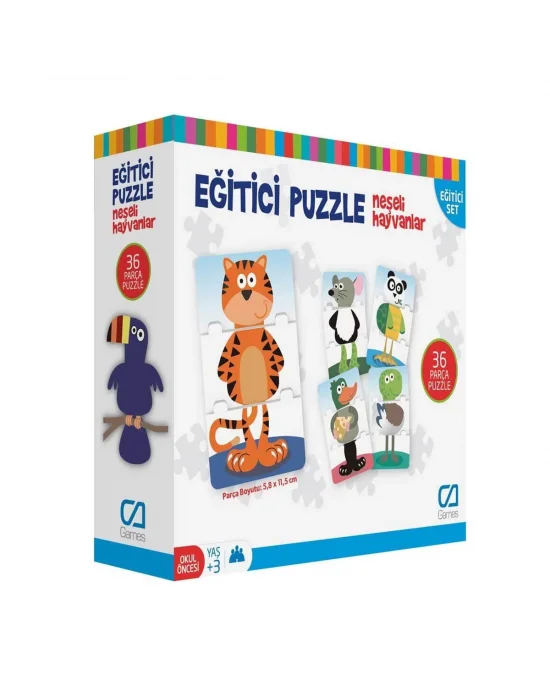 Ca.5028 Ca Games Eğitici Puzzle Neşeli Hayvanlar