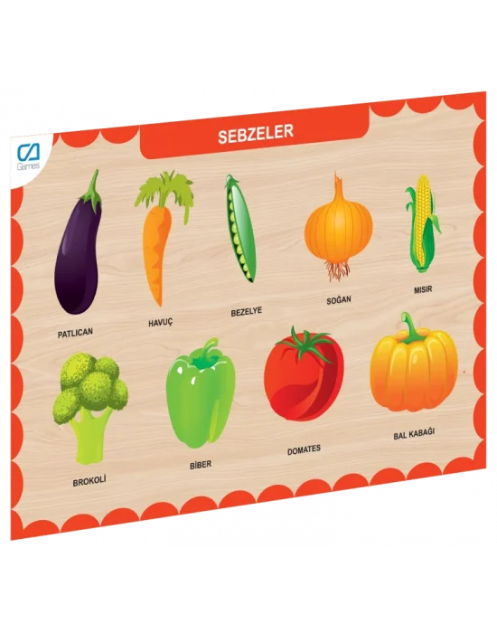 Caahs-3205 Ca Games Ahşap Sebzeler Bul-tak