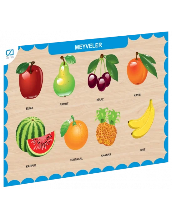 Caahs-3206 Ca Games Ahşap Meyveler Bul-tak