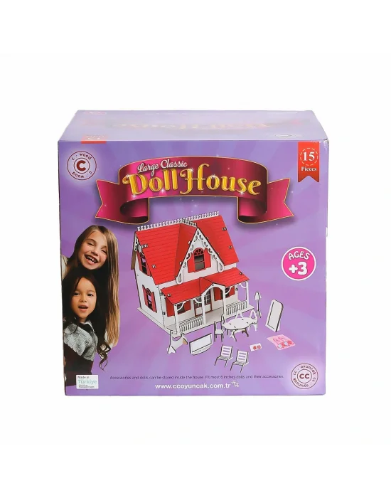 Ccy00093 Ahşap Kırmızı Villa Ev