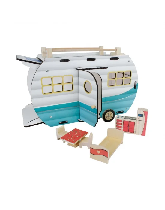 Çg95 Ahşap Karavan Turkuaz -okutan