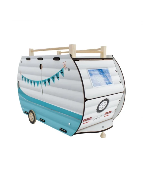 Çg95 Ahşap Karavan Turkuaz -okutan