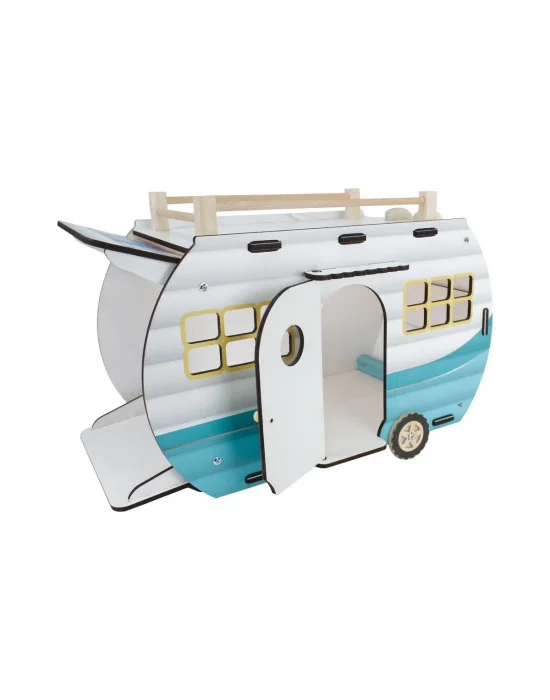 Çg95 Ahşap Karavan Turkuaz -okutan