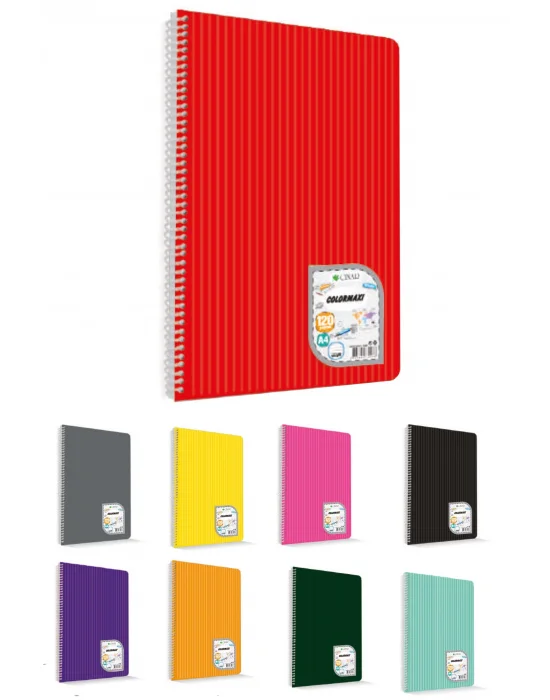 Çınar Defter Spiralli (Telli) Pp Kapak 2 Ortalı 96 Yaprak Kareli A5 Küçük