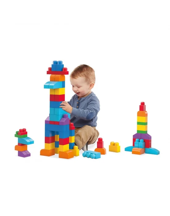Cyp67 Mega Bloks® 60 Parçalı Blok Torbaları 2 Asorti - Mavi - Pembe +1 Yaş