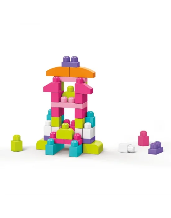 Cyp67 Mega Bloks® 60 Parçalı Blok Torbaları 2 Asorti - Mavi - Pembe +1 Yaş