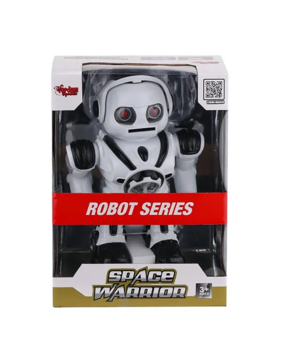 Df-6022 Işıklı Ve Müzikli Disk Atan Uzay Savaşçısı Robot