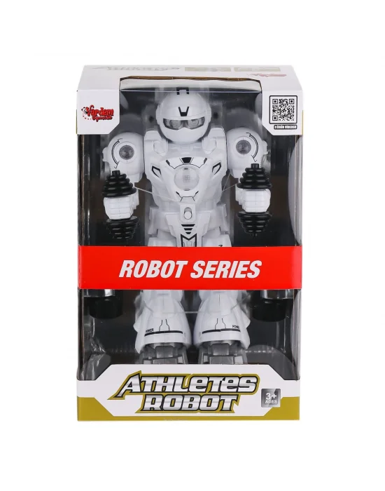 Df-6026 Işıklı Ve Müzikli Hareketli Atletik Sporcu Robot -vardem Oyuncak