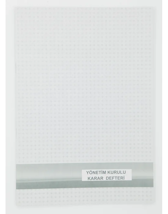 DİLMAN YÖNETİM KURUL KARAR DEFTERİ NUMARALI 40YP