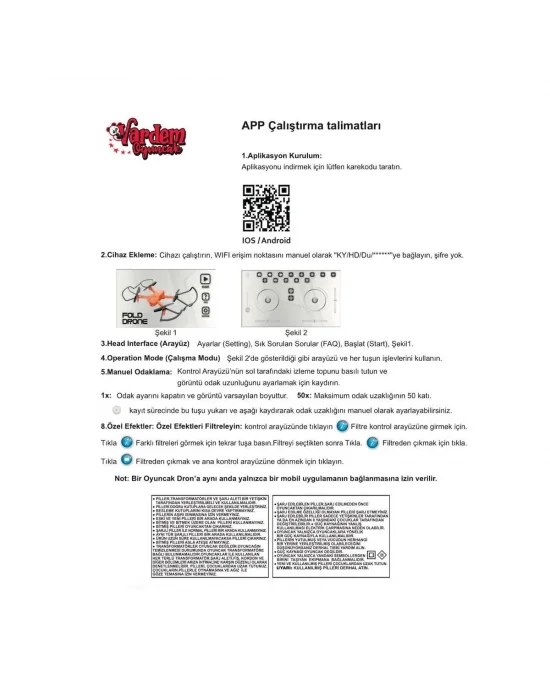 Dsx-41 Kumandalı 2.4g Şarjlı Kameralı Katlanabilir Drone -vardem Oyuncak