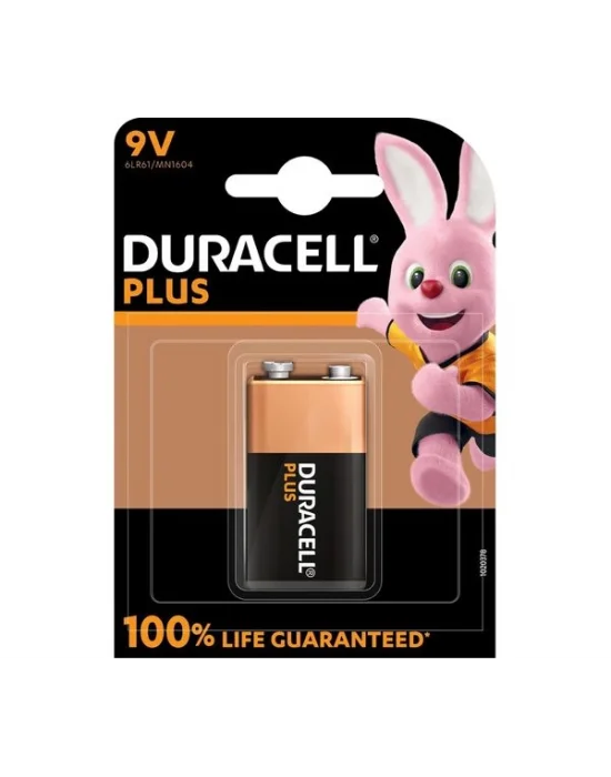 Duracell Alkali Plus Ekstra Ömürlü MN1604/6LR61 E-Blok 9V (1li Paket)
