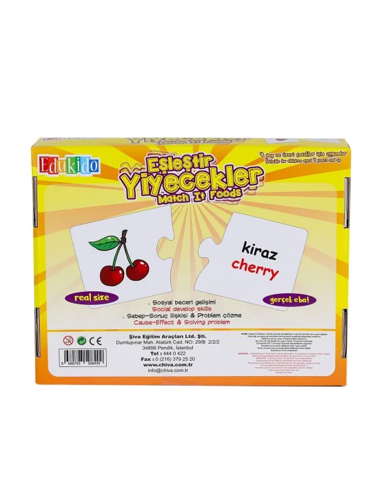 Edu-1002 Eşleştir Yiyecekler -chiva