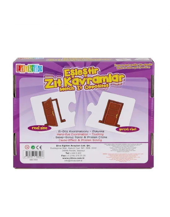 Edu-1012 Eşleştir Zıt Kavramlar -chiva
