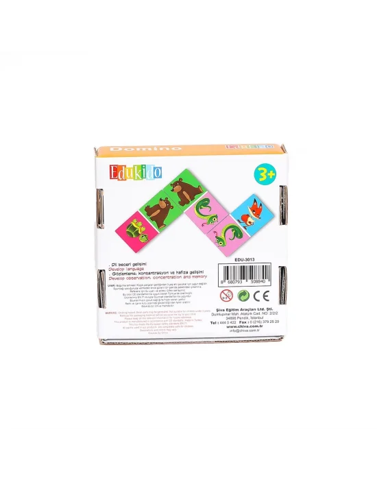 Edu-3013 Hayvanlar Domino -chiva