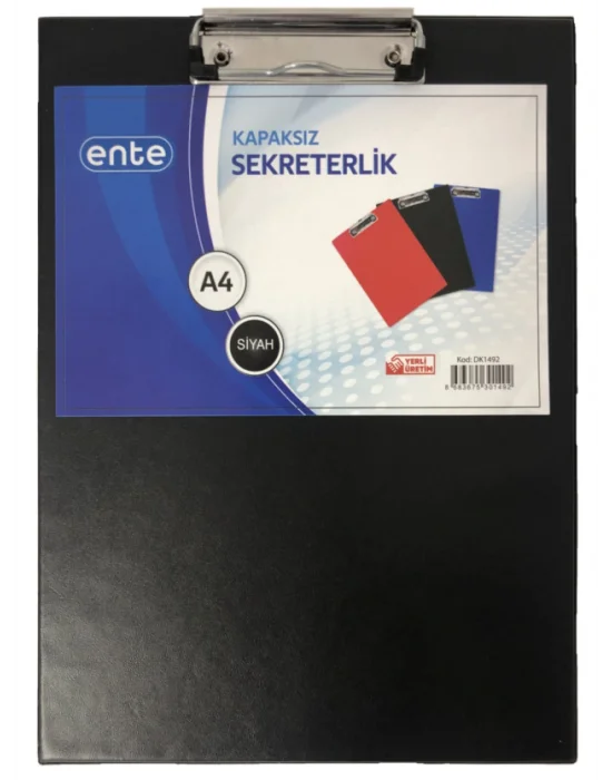 ENTE A4 SEKRETERLİK KAPAKSIZ SİYAH