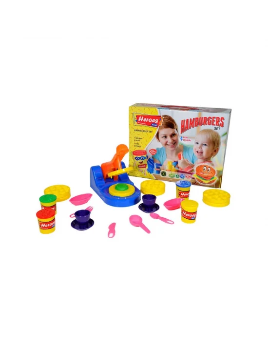Ern-538 Heroes Hamburger Oyun Hamuru Seti