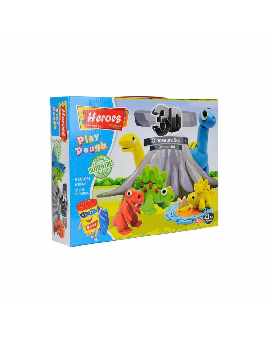 Ern-568 Heroes 3d Dinozor Oyun Hamur Seti