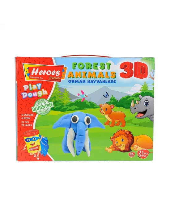 Ern-571 Heroes 3d Orman Hayvanları Seti