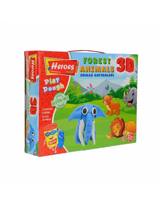 Ern-571 Heroes 3d Orman Hayvanları Seti