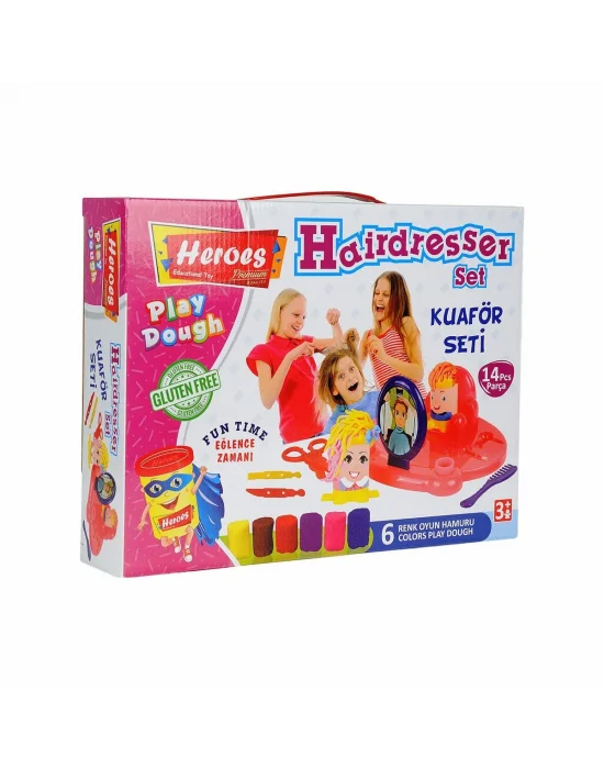 Ern-576 Heroes Kuaför Oyun Hamuru Seti