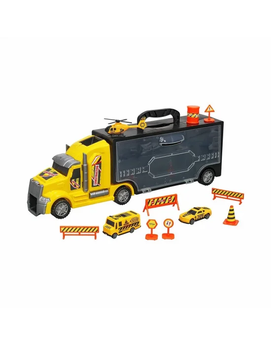 Ern-874 Heroes Toys Çantalı İnşaat Taşıyıcı Tır Seti