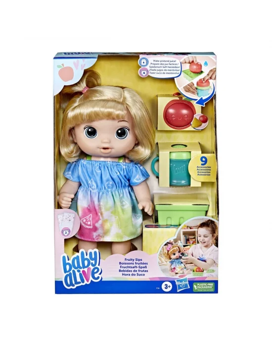 F7356 Baby Alive Bebeğim İle Eğlenceli Yudumlar Sarışın +3 Yaş
