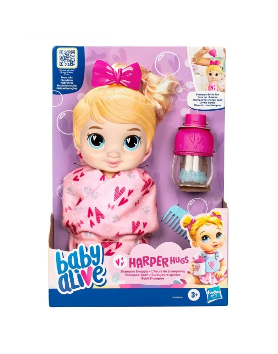 F9119 Baby Alive Şampuan Sevgisi Sarışın Bebek +3 Yaş