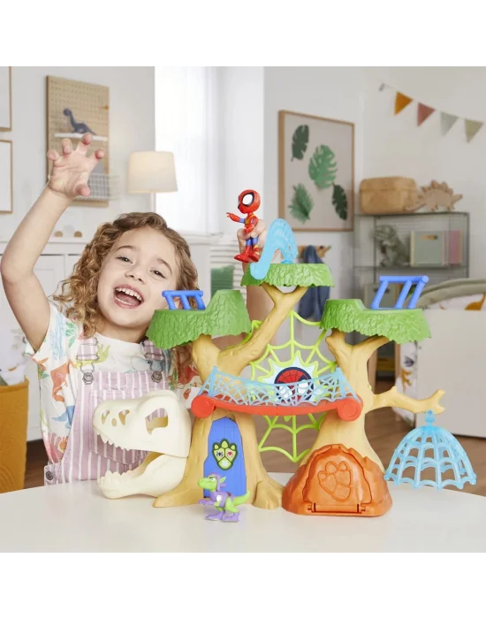 F9477 Spidey Ve İnanılmaz Arkadaşları - Dino Webs Ağaç Evi Set