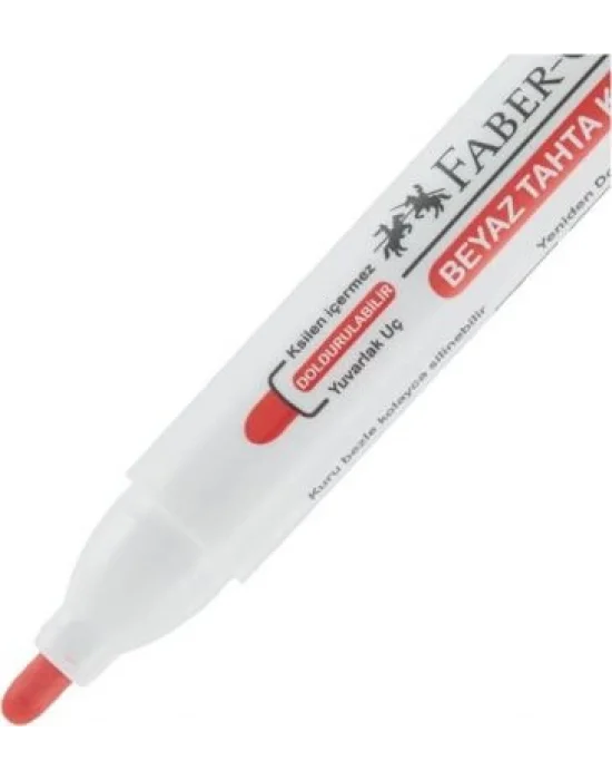 FABER BEYAZ TAHTA KALEMİ KIRMIZI 10LU (W20)