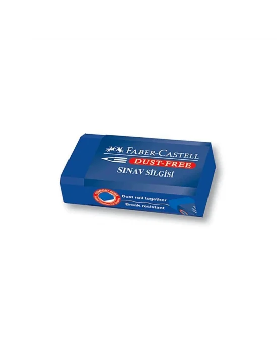 Faber-Castell Sınav Silgisi Dust-Free Mavi 187136Küçük
