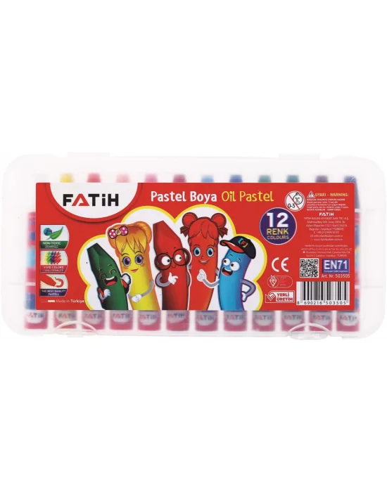 FATİH PASTEL BOYA 12 RENK KİNG SİZE ÇANTALI