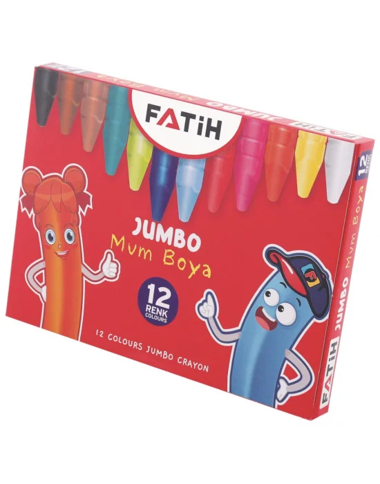 FATİH WAX CRAYON 12 RENK JUMBO MUM BOYA