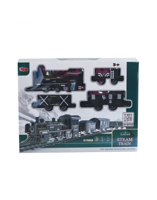 Ff-1603c-4c Sesli Ve Işıklı Buharlı Tren Oyun Seti -vardem Oyuncak
