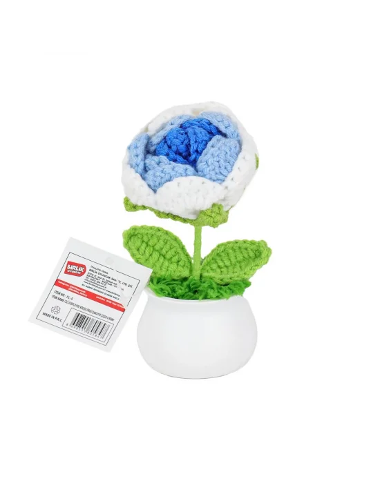 Fl-5 Kroşe Örgü Şakayık Çiçek -birliktoys