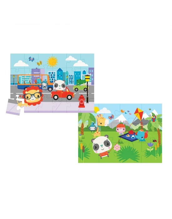 Fp 13407 Fisher Price Baby Puzzle City Fun Picnic 2ın1