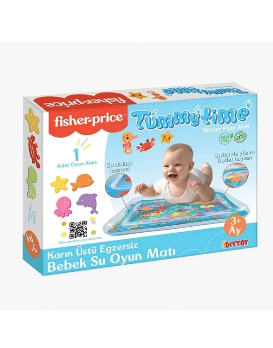 Fp3240-fp2861  Fısher Prıce Bebek Su Oyun Matı Siyah Ve Mavi