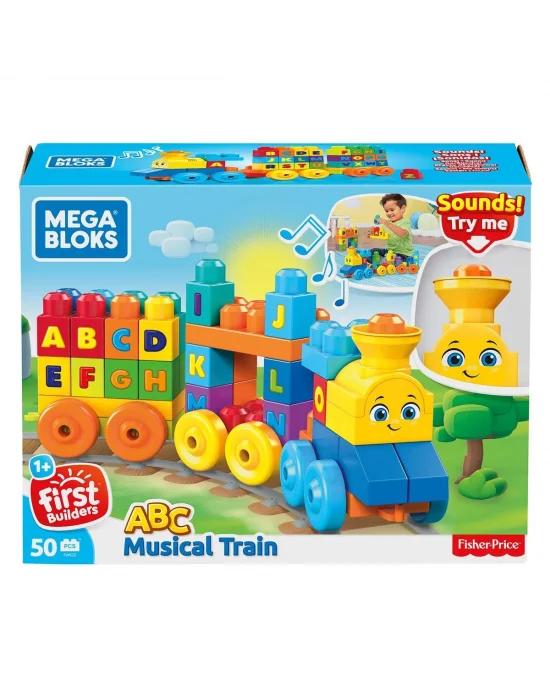 Fwk22 Mega Bloks® Müzikli Alfabe Treni 50 Parça +1 Yaş