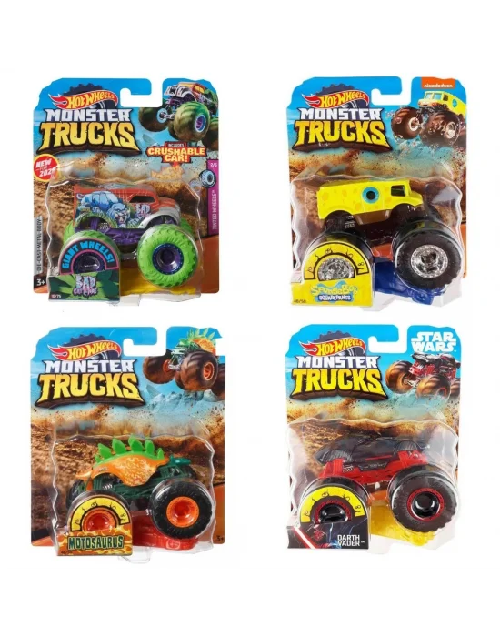 Fyj44 Hot Wheels, Monster Trucks 1:64 Arabalar