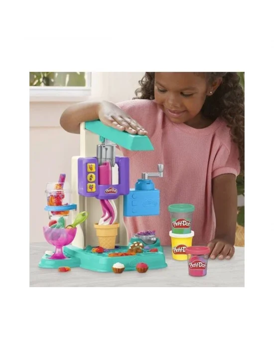 G0028 Play-doh Gökkuşağı Dondurma Makinesi Oyun Seti+3 Yaş