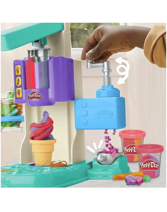 G0028 Play-doh Gökkuşağı Dondurma Makinesi Oyun Seti+3 Yaş